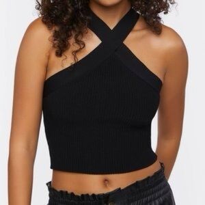Black crop top